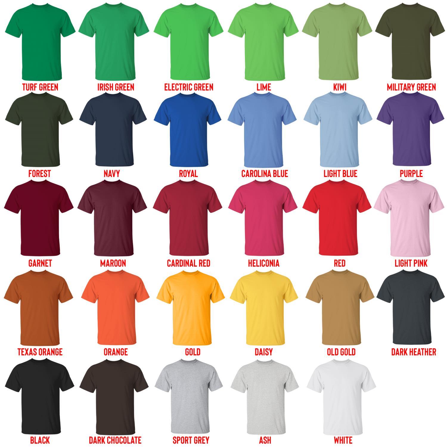 t shirt color chart - The Weeknd UK Shop
