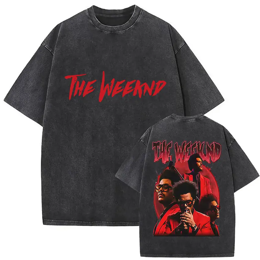 The Weeknd XO Design Mineral Wash T-Shirt