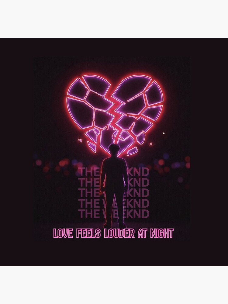 Neon Heartbreak Night The Weeknd Throw Pillow - Image 2