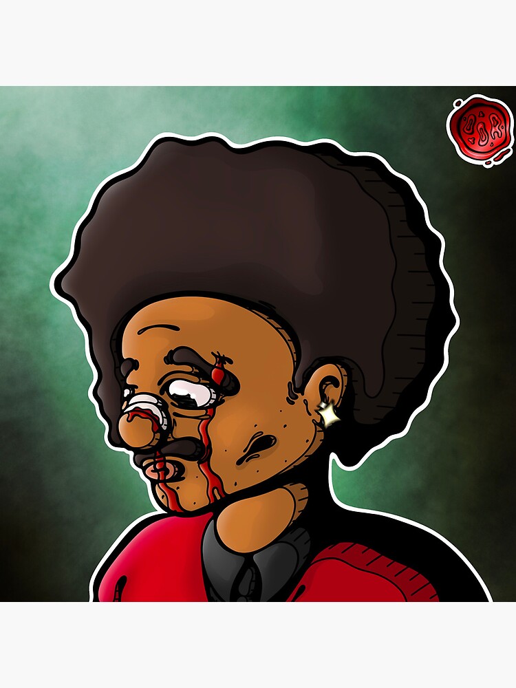 The Weeknd After Hours Cover Art Throw Pillow - Image 2