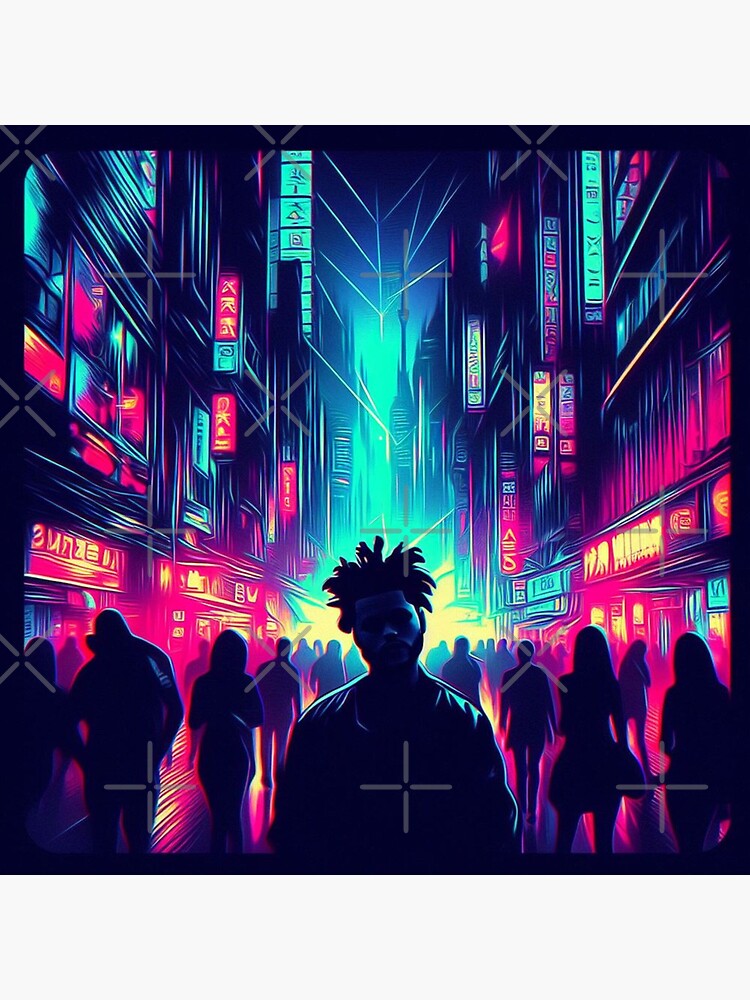 Blinding Lights The Weeknd Throw Pillow - Image 2