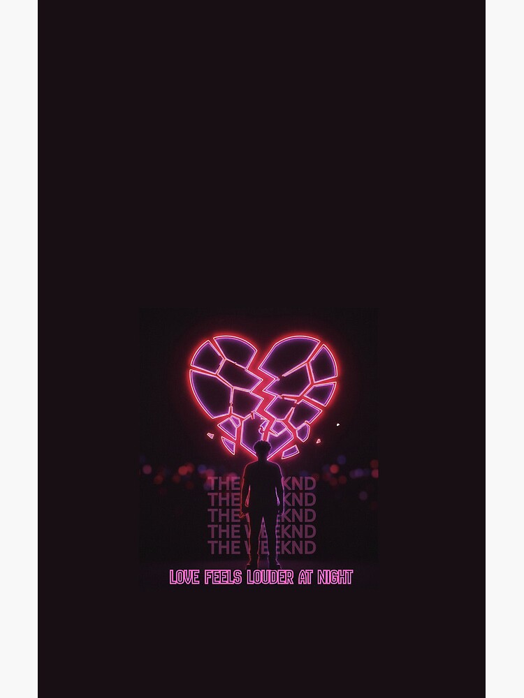 Neon Heartbreak Night The Weeknd Shower Curtain - Image 2