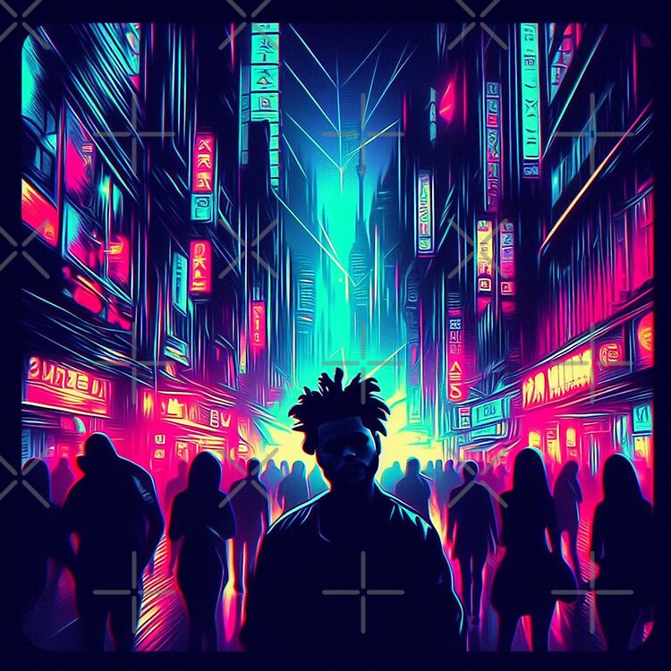Blinding Lights The Weeknd Tote Bag - Image 2