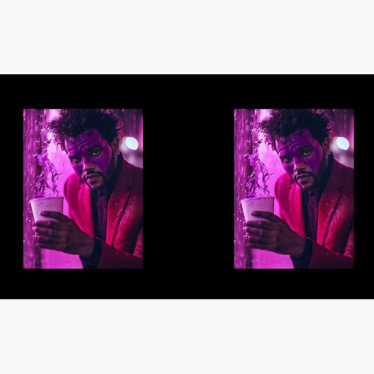The Weeknd Purple Chemical Splash Art Mug - Image 2