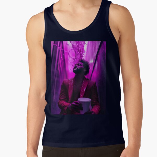The Weeknd Purple Chemical Splash Art Tank Top - Image 5