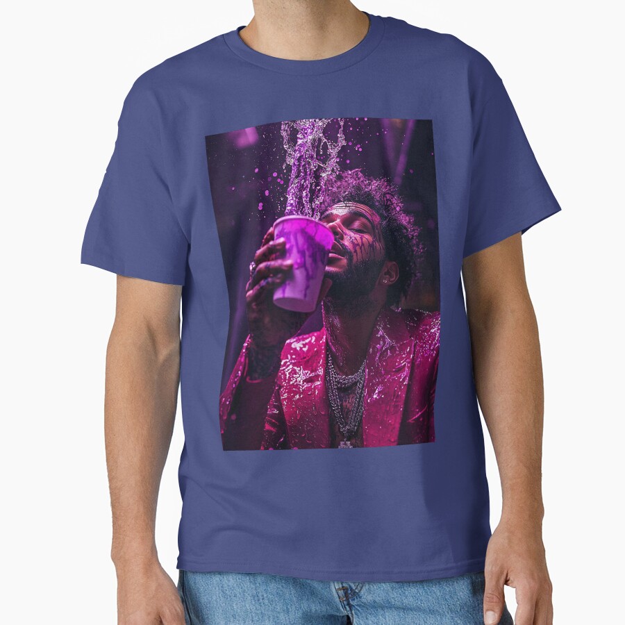The Weeknd Purple Drink Pop Culture Art T-shirt - Image 4