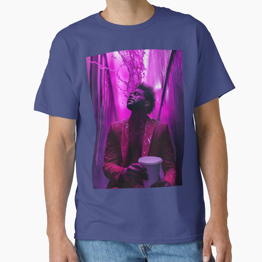 The Weeknd Purple Chemical Splash Art T-shirt - Image 4