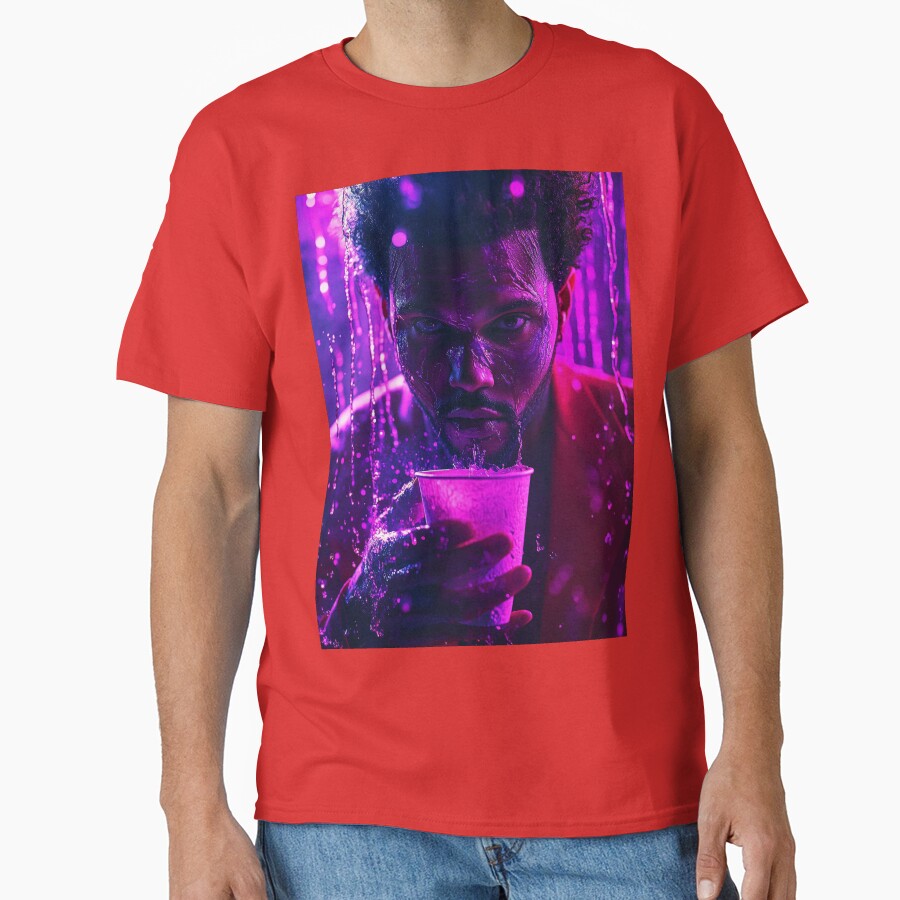 The Weeknd Purple Drink Cinematic Art T-shirt - Image 5