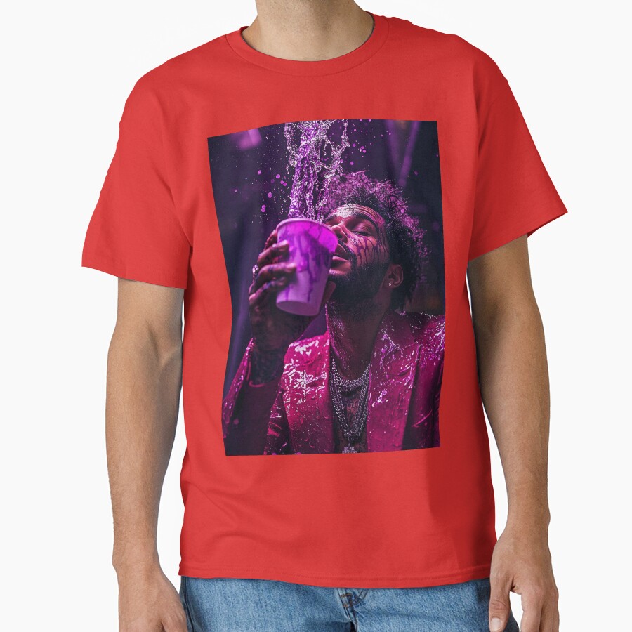 The Weeknd Purple Drink Pop Culture Art T-shirt - Image 5
