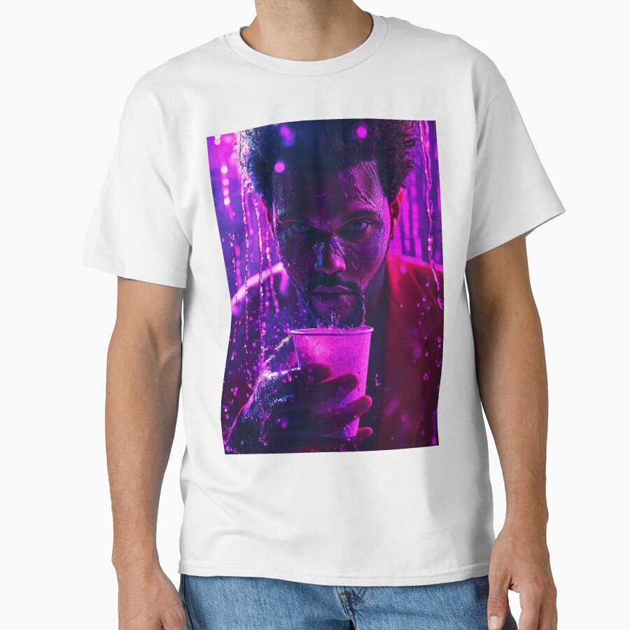 The Weeknd Purple Drink Cinematic Art T-shirt - Image 2