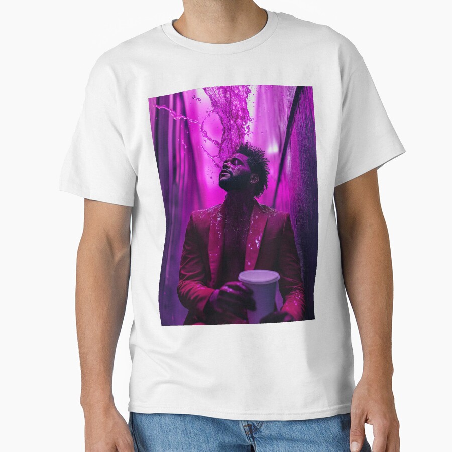 The Weeknd Purple Chemical Splash Art T-shirt