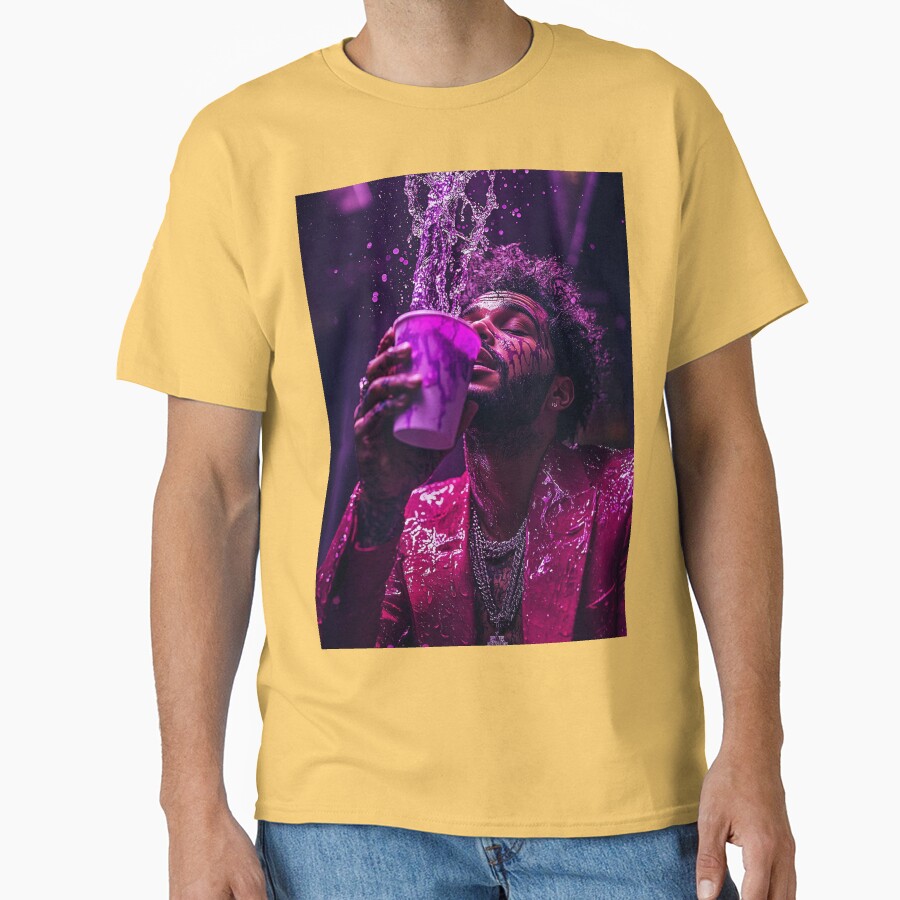The Weeknd Purple Drink Pop Culture Art T-shirt - Image 6