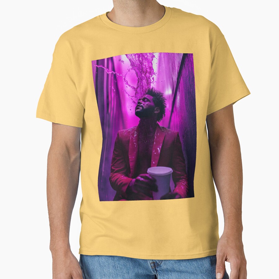 The Weeknd Purple Chemical Splash Art T-shirt - Image 6
