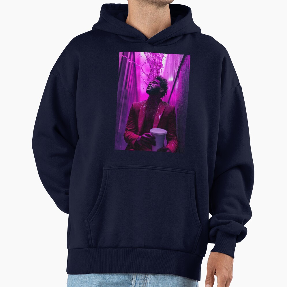 The Weeknd Purple Chemical Splash Art Hoodie - Image 5
