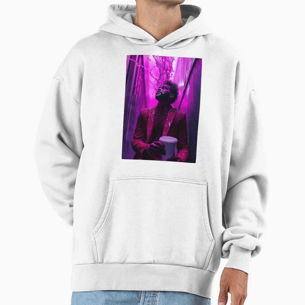 The Weeknd Purple Chemical Splash Art Hoodie