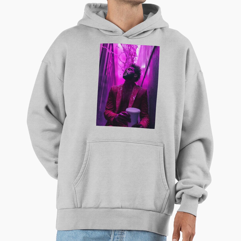 The Weeknd Purple Chemical Splash Art Hoodie - Image 4