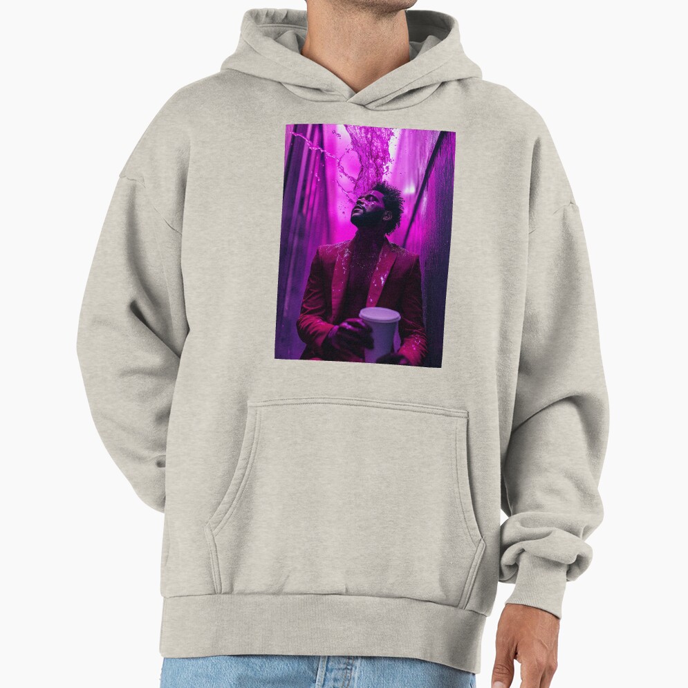 The Weeknd Purple Chemical Splash Art Hoodie - Image 3