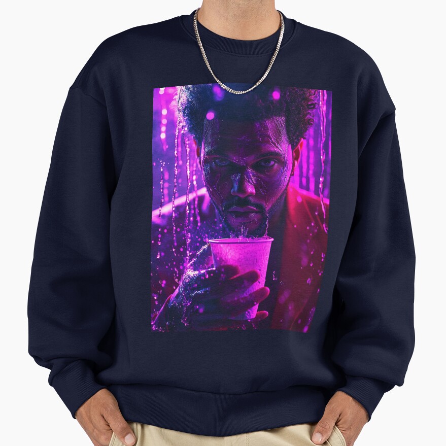 The Weeknd Purple Drink Cinematic Art Sweatshirt - Image 5