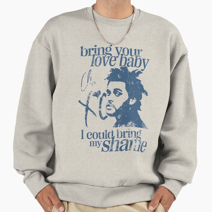 The Weeknd Wicked Design Trilogy Blue Sweatshirt - Image 3