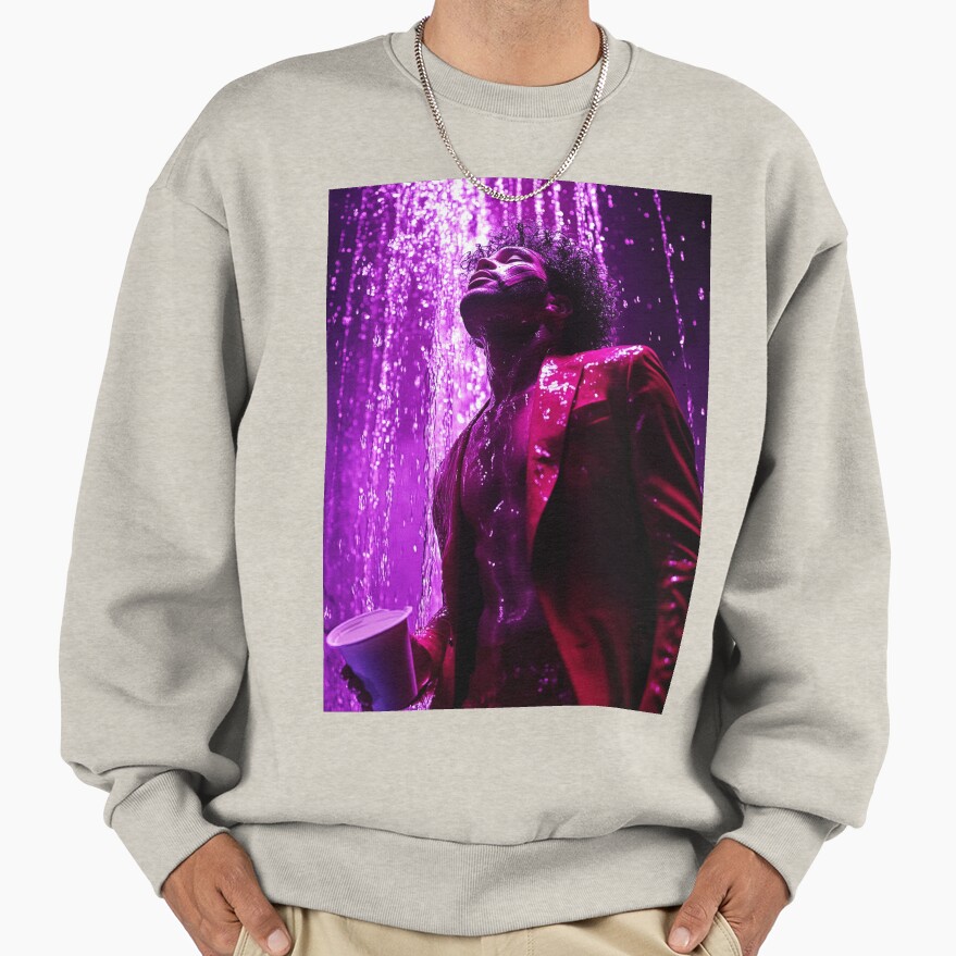 The Weeknd Purple Splash Pop Art Sweatshirt - Image 3