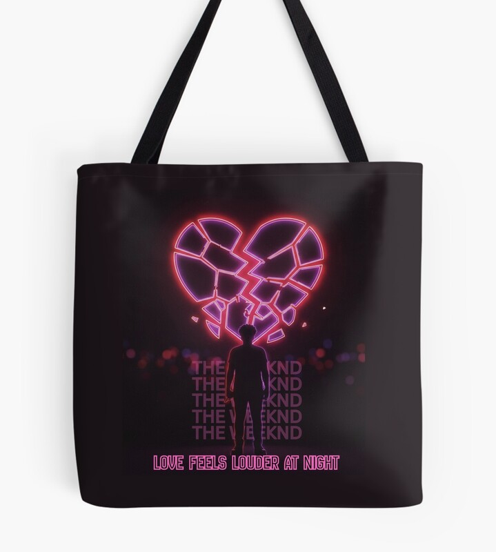 Neon Heartbreak Night The Weeknd Tote Bag