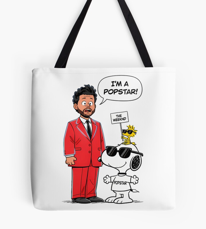 The Weeknd X Snoopy Im Popstar Tote Bag