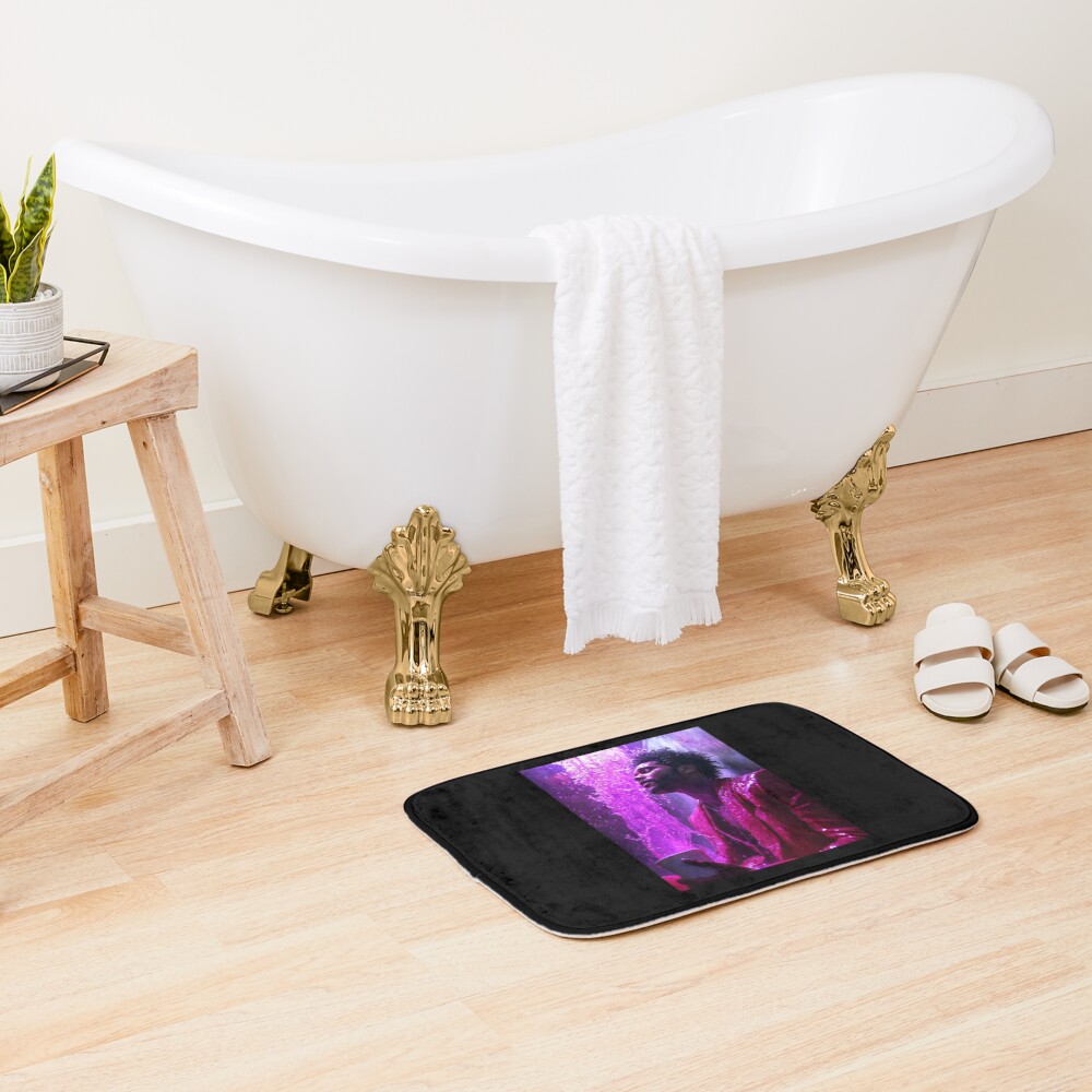 The Weeknd Purple Lean Cinematic Art Bath Mat - Image 2