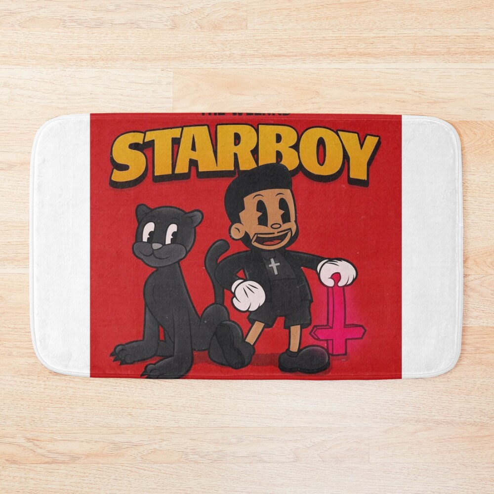 Starboy The Weeknd Bath Mat