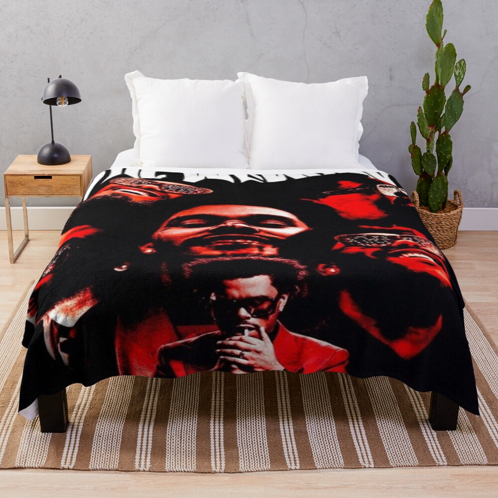 The Weeknd Collage Throw Blanket