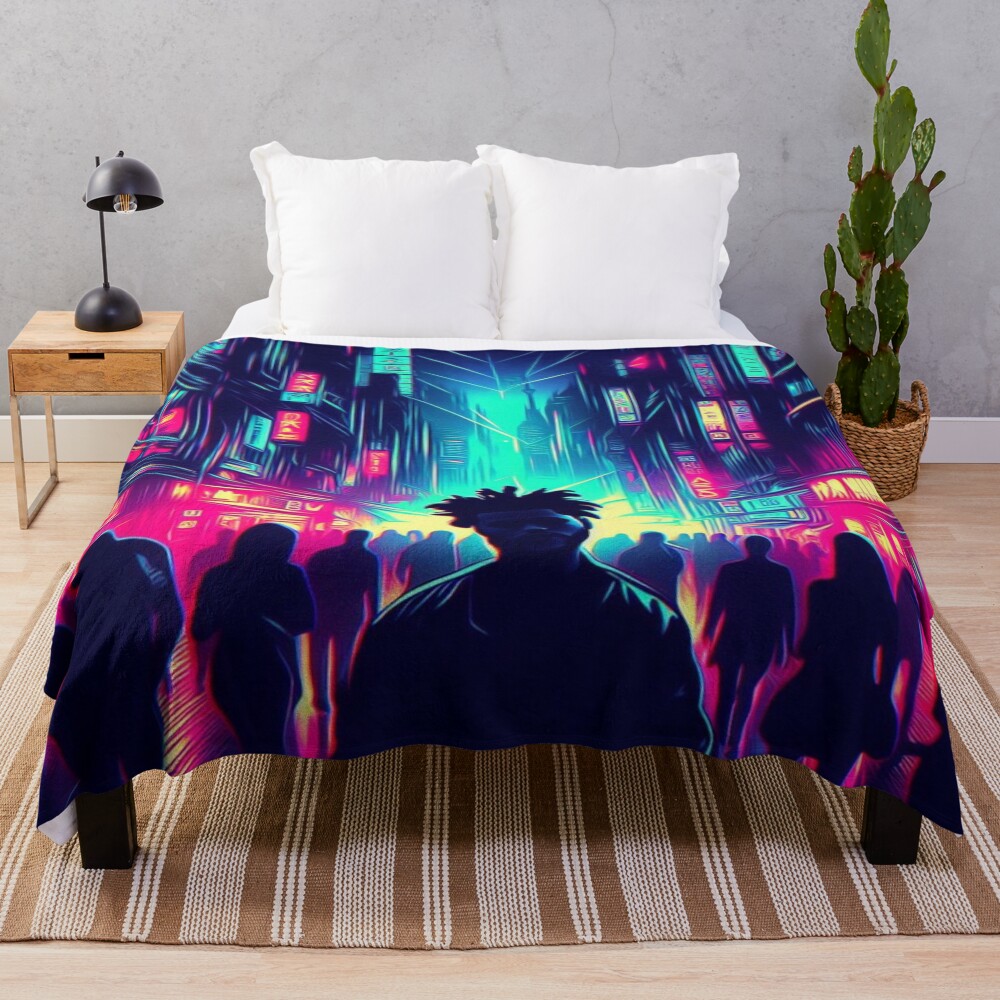 Blinding Lights The Weeknd Throw Blanket
