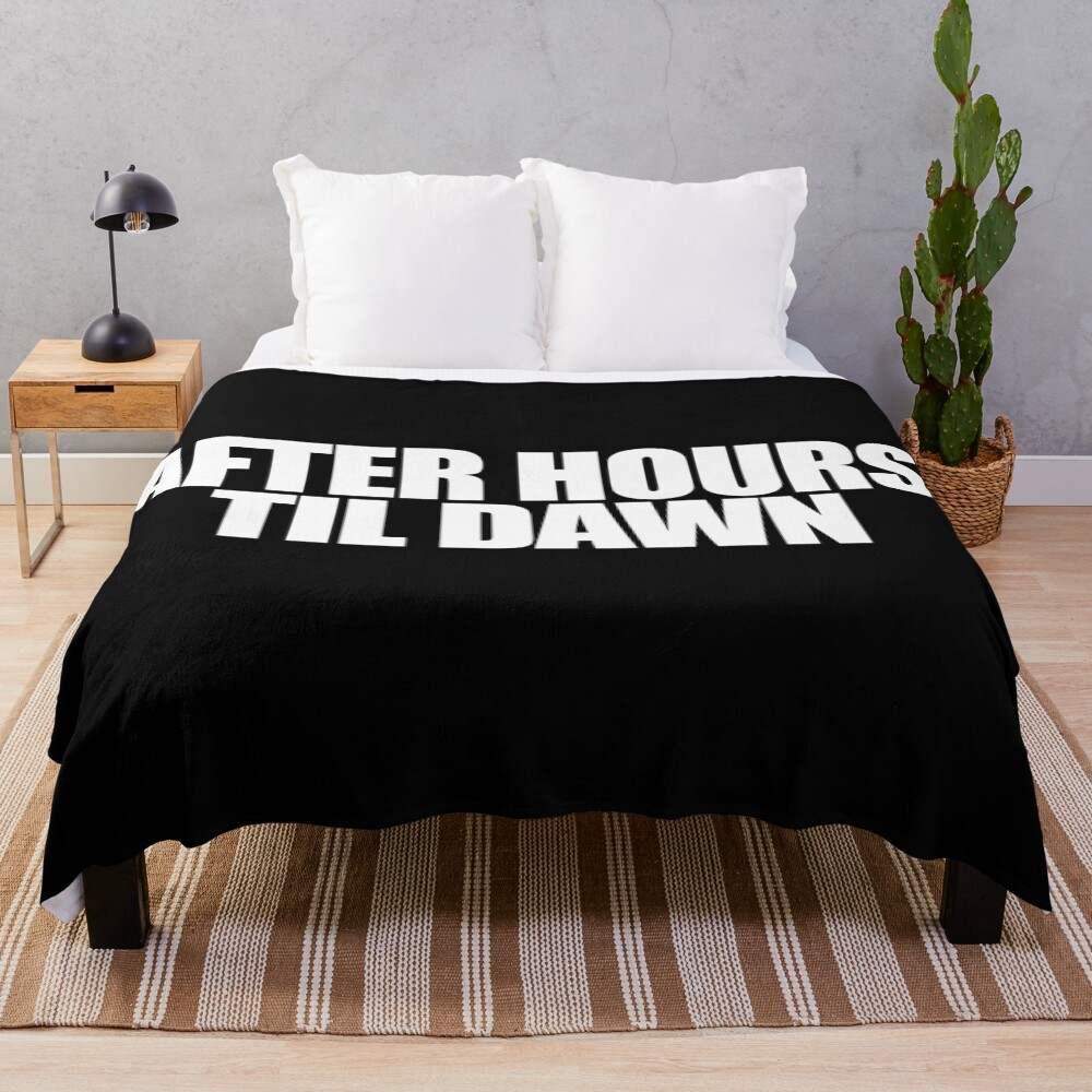 The Weeknd After Hours Until Dawn Throw Blanket