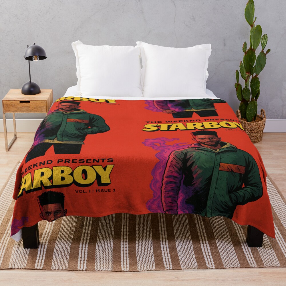 Starboy Issue The Weeknd Throw Blanket