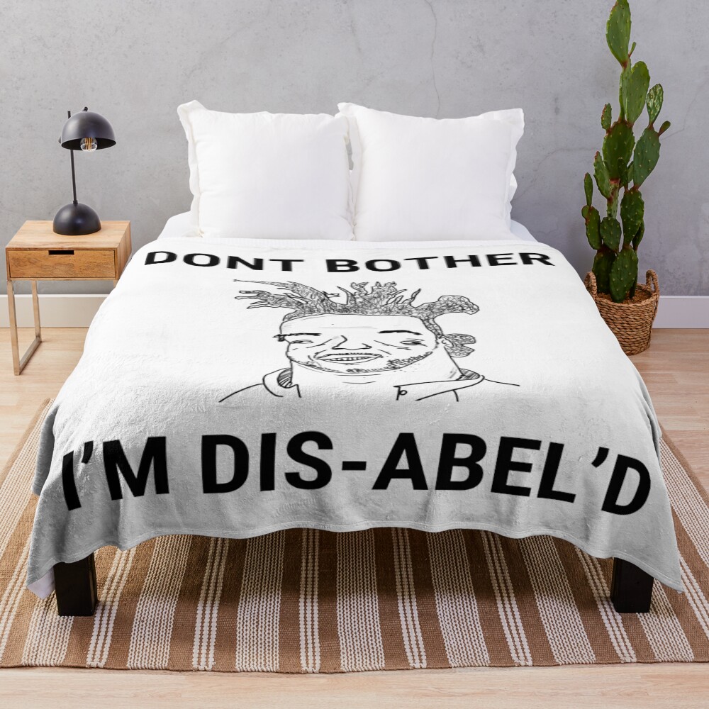 The Weeknd Funny Drawing Throw Blanket