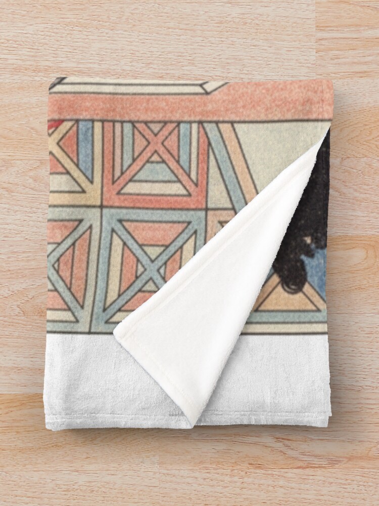 Tw Surreal Architectural Portrait Throw Blanket - Image 2