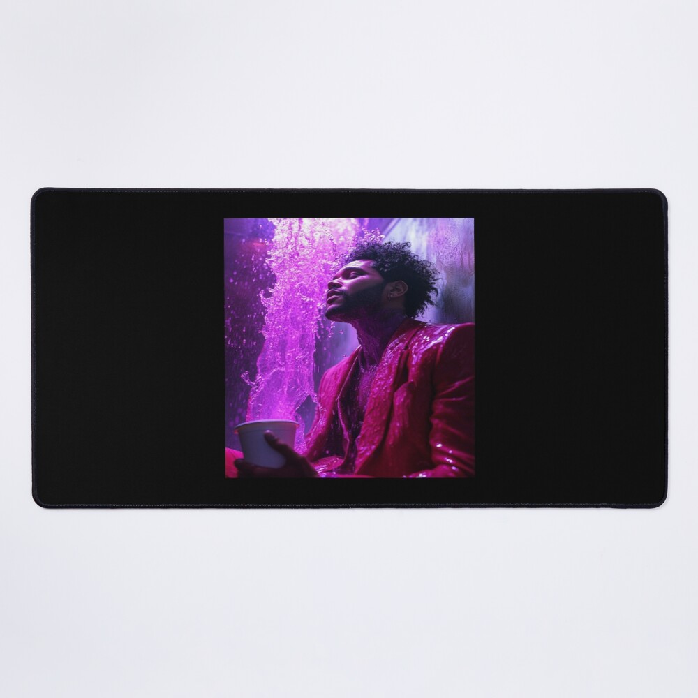 The Weeknd Purple Lean Cinematic Art Mouse Pad