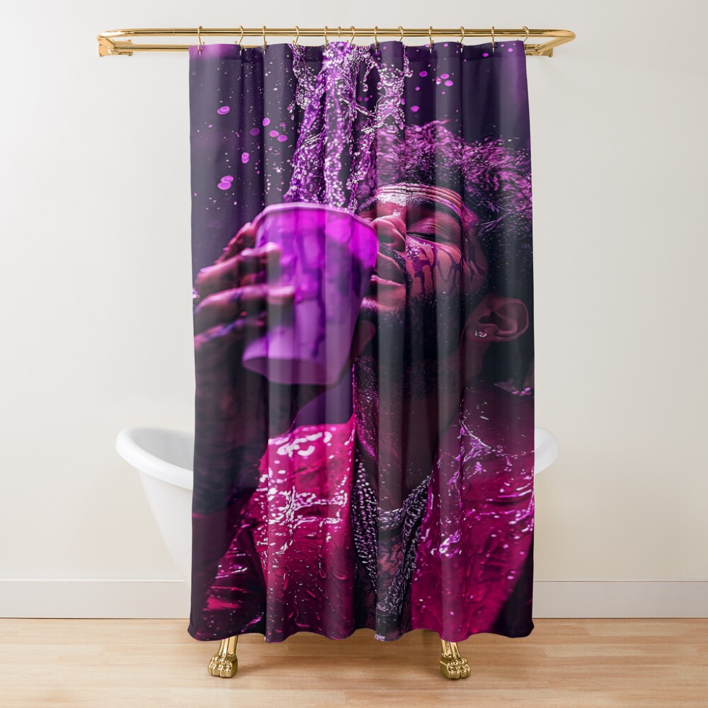 The Weeknd Purple Drink Pop Culture Art Shower Curtain
