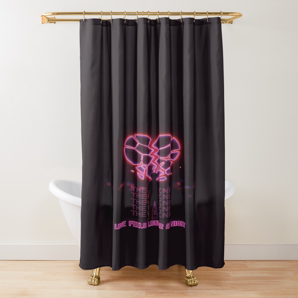 Neon Heartbreak Night The Weeknd Shower Curtain