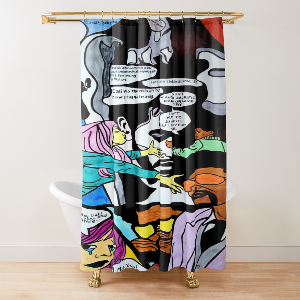 The Weeknd Beautifully Mad Shower Curtain