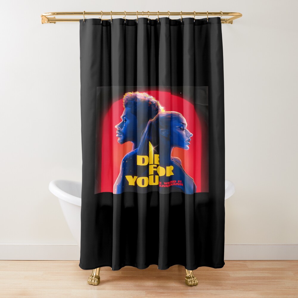 The Weeknd Die For You Ft Ariana Shower Curtain