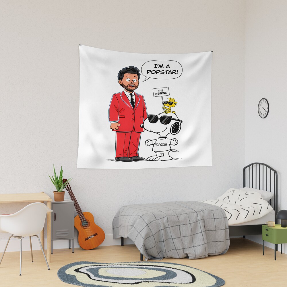 The Weeknd X Snoopy Im Popstar Tapestry