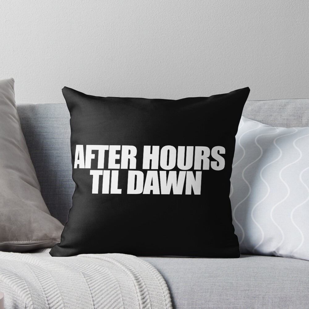 The Weeknd After Hours Until Dawn Throw Pillow